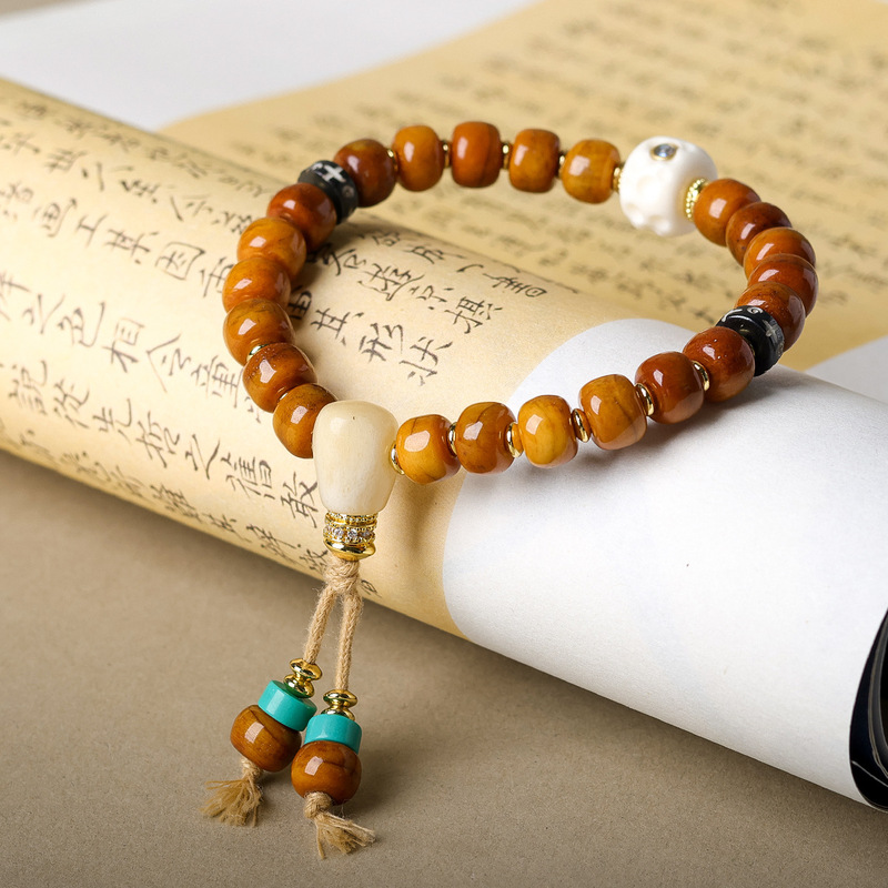 Ethnic Fashion Way - Bracciale in stile etnico con perle