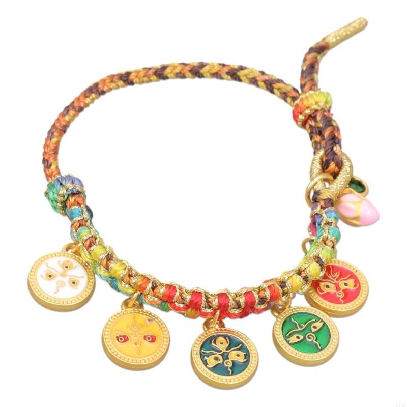 Ethnic Fashion Way - Bracciale etnico tessuto a mano Bracciale
